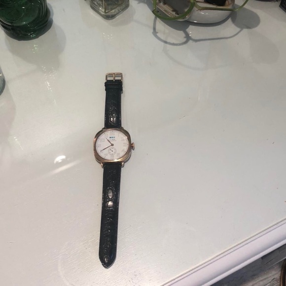 Antique leather strap watch - Picture 3 of 3